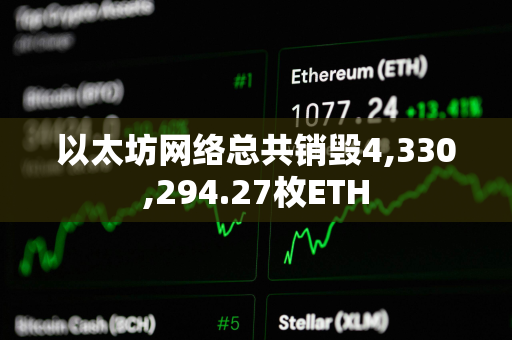 以太坊网络总共销毁4,330,294.27枚ETH