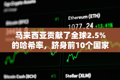 马来西亚贡献了全球2.5%的哈希率,跻身前10个国家之列 马来西亚贡献了全球2.5%的哈希率,跻身前10个国家之列