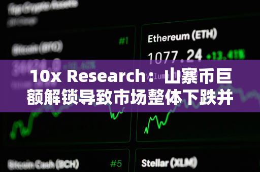 10x Research:山寨币巨额解锁导致市场整体下跌并拖累比特币 10x Research:山寨币巨额解锁导致市场整体下跌并拖累比特币