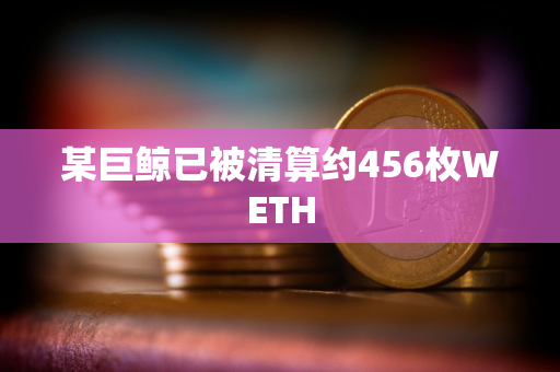 某巨鲸已被清算约456枚WETH