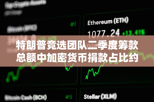 特朗普竞选团队二季度筹款总额中加密货币捐款占比约为1% 特朗普竞选团队二季度筹款总额中加密货币捐款占比约为1%