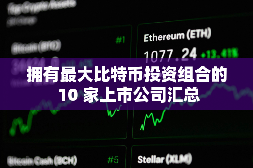 拥有最大比特币投资组合的 10 家上市公司汇总