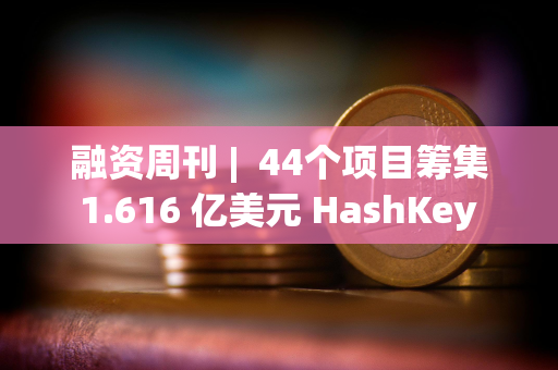 融资周刊 |  44个项目筹集 1.616 亿美元 HashKey Group获3000万美元融资
