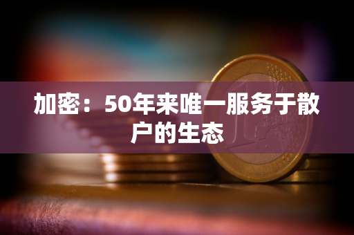 加密：50年来唯一服务于散户的生态