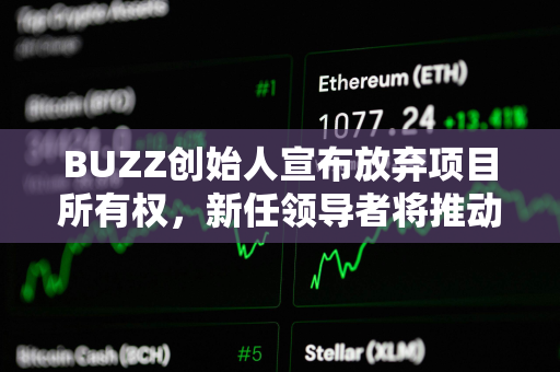 BUZZ创始人宣布放弃项目所有权，新任领导者将推动该项目发展