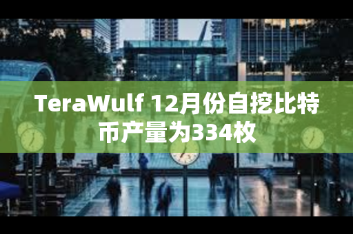 TeraWulf 12月份自挖比特币产量为334枚