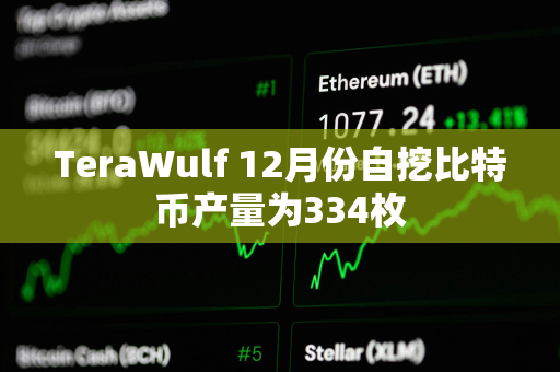 TeraWulf 12月份自挖比特币产量为334枚