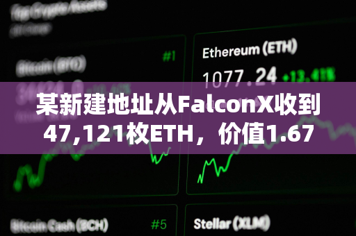 某新建地址从FalconX收到47,121枚ETH，价值1.67亿美元
