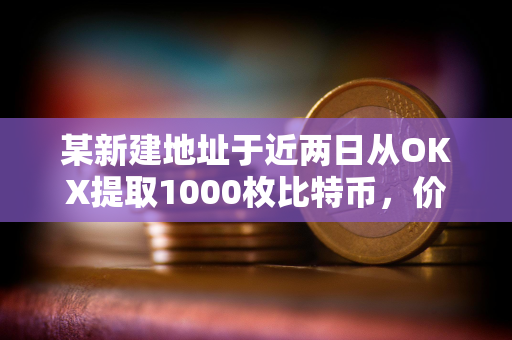 某新建地址于近两日从OKX提取1000枚比特币，价值1.1557亿美元