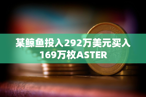某鲸鱼投入292万美元买入169万枚ASTER