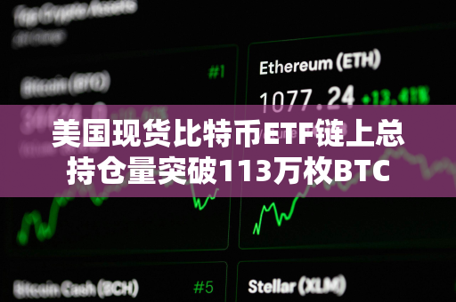 美国现货比特币ETF链上总持仓量突破113万枚BTC