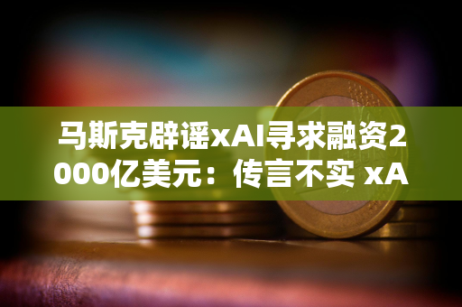 马斯克辟谣xAI寻求融资2000亿美元：传言不实 xAI资金充足 目前不寻求融资