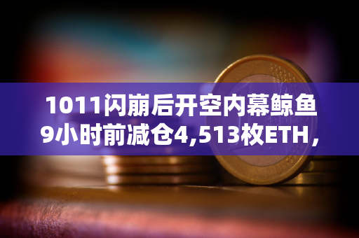 1011闪崩后开空内幕鲸鱼9小时前减仓4,513枚ETH，获利30.4万美元