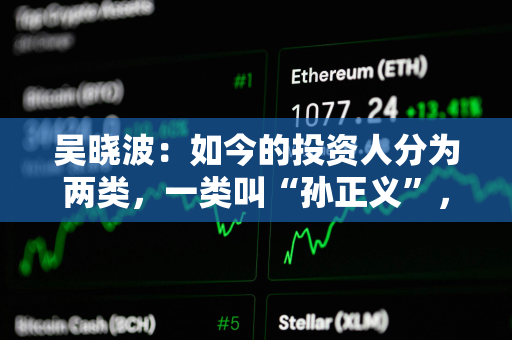 吴晓波：如今的投资人分为两类，一类叫“孙正义”，一类叫“巴菲特”