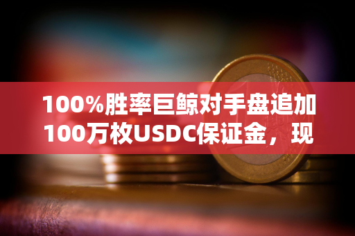 100%胜率巨鲸对手盘追加100万枚USDC保证金,现浮亏407万美元 100%胜率巨鲸对手盘追加100万枚USDC保证金,现浮亏407万美元