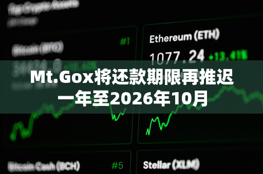 Mt.Gox将还款期限再推迟一年至2026年10月