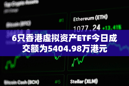 6只香港虚拟资产ETF今日成交额为5404.98万港元