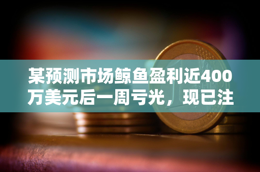 某预测市场鲸鱼盈利近400万美元后一周亏光，现已注销社交媒体账号