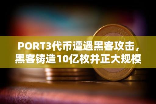 PORT3代币遭遇黑客攻击，黑客铸造10亿枚并正大规模抛售