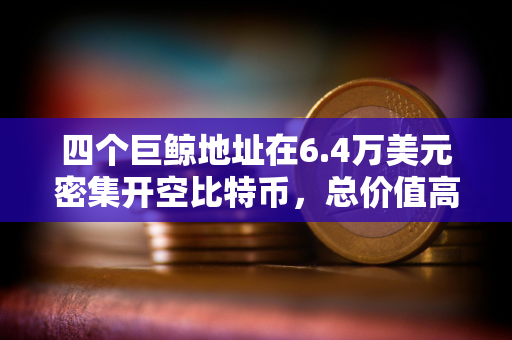 四个巨鲸地址在6.4万美元密集开空比特币，总价值高达3.4亿美元