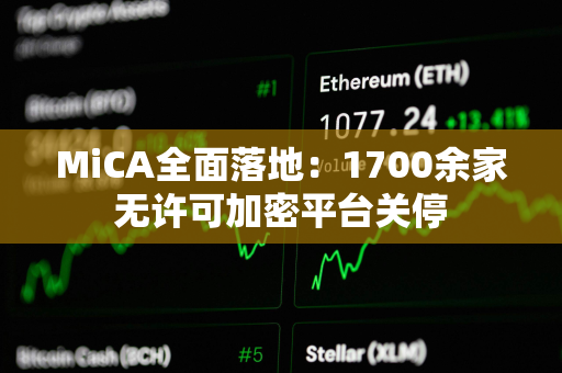 MiCA全面落地：1700余家无许可加密平台关停