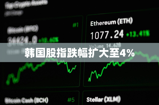 韩国股指跌幅扩大至4% 韩国股指跌幅扩大至4%