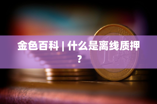 金色百科 | 什么是离线质押？
