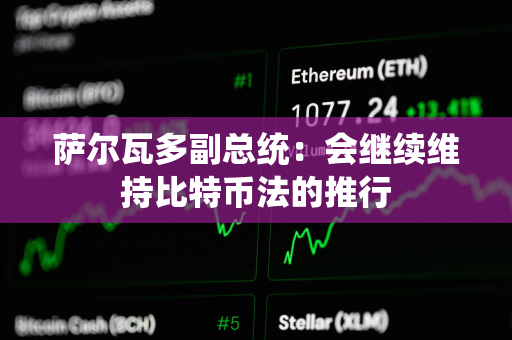 萨尔瓦多副总统：会继续维持比特币法的推行