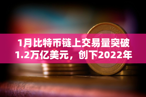 1月比特币链上交易量突破1.2万亿美元，创下2022年9月以来最高
