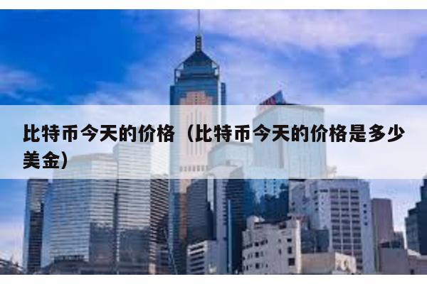 比特币今天的价格（比特币今天的价格是多少美金）