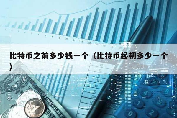 比特币之前多少钱一个（比特币起初多少一个）