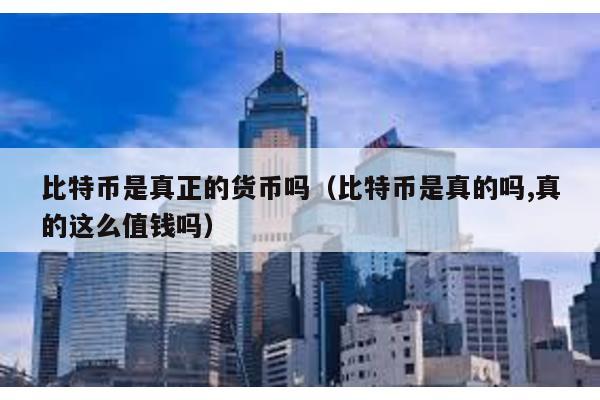 比特币是真正的货币吗（比特币是真的吗,真的这么值钱吗）