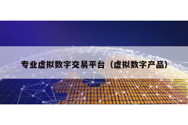 专业虚拟数字交易平台（虚拟数字产品）
