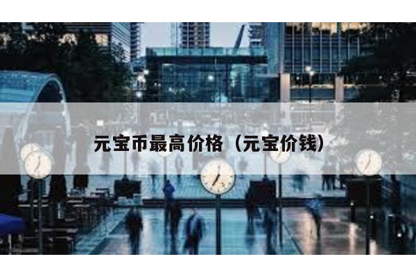 元宝币最高价格（元宝价钱）